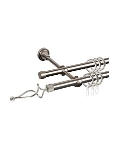 Карниз для штор АС ФОРОС Grace D16Г/16Г + наконечники Волна Ас форос