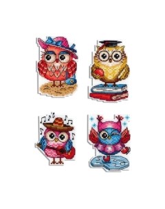 Набор для вышивания Совиные истории. Магниты / Р-487М М.п.студия