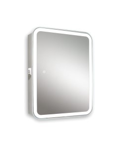 Шкаф с зеркалом для ванной Silver Mirrors Фиджи Flip 60 / LED-00002472 Silver mirrors
