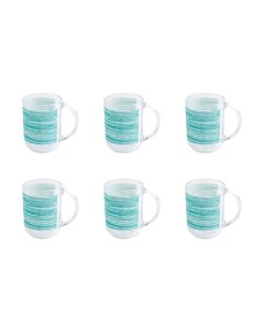 Набор кружек Luminarc Трокет Брашмания Тюркуаз V6068