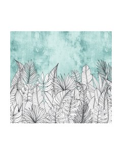 Фотообои листовые Vimala Векторные цветы на стене