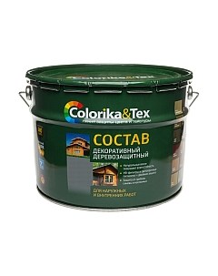 Защитно-декоративный состав 10л Colorika & tex