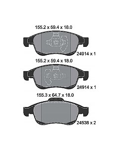Тормозные колодки Textar 2491401