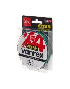 Леска плетеная Lucky John Vanrex BBS X4 Braid Moss Green 125/037 / LJ4114-037 Lucky john