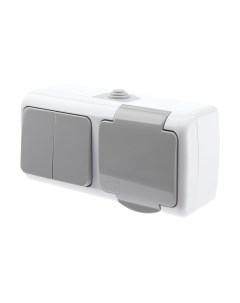 Блок выключатель+розетка INTRO Atlantic 5-702-03 / Б0050948 Intro