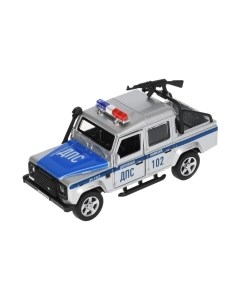 Автомобиль игрушечный Технопарк Land Rover Defender Pickup Полиция / DEFPICKUP-12POL-ARMSR