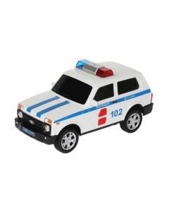 Автомобиль игрушечный Технопарк Lada 4x4 Urban Полиция / URBANBLACK-20PLAMB-WH