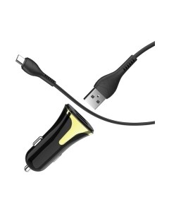 Зарядное устройство автомобильное Hoco Z31 +кабель Micro