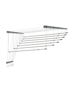 Сушилка для белья Comfort Alumin Group Потолочная 7 прутьев Silver Style Telescop 100-180см Comfort alumin group