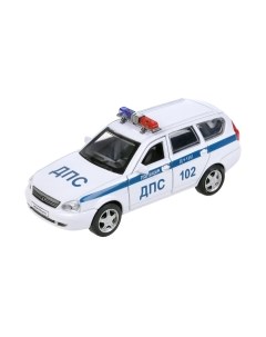 Автомобиль игрушечный Технопарк Lada Priora Полиция / PRIORAWAG-12POL-WH
