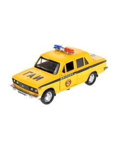 Автомобиль игрушечный Технопарк ВАЗ-2106 Жигули Полиция / 2106-12SLPOL-YE