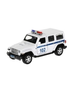 Автомобиль игрушечный Технопарк Jeep Wrangler Sahara Полиция / SAHARA5D-12POL-WH