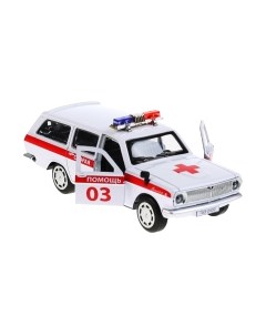 Автомобиль игрушечный Технопарк Газ 2402 Волга Скорая / 2402-12AMB-WH