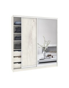 Шкаф-купе Сенатор ШК12-45 Классика ДСП с зеркалом Кортекс-мебель