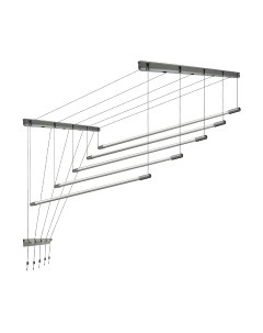 Сушилка для белья Comfort Alumin Group Потолочная 5 прутьев Silver Style 170см Comfort alumin group