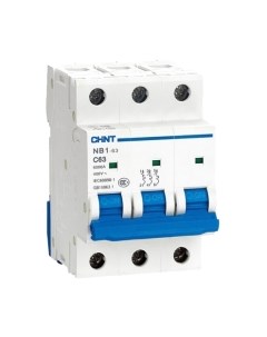 Выключатель автоматический Chint NB1-63 3P 25A 6kА D (DB) / 179717