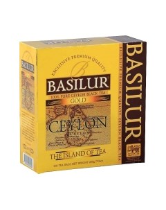 Чай пакетированный Basilur Ceylon The Island Of Tea Gold Black