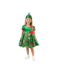 Костюм карнавальный Елочка / 1026/1 к-18-30 Пуговка