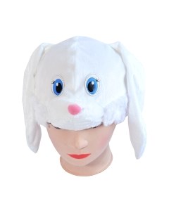 Маска карнавальная Заяц белый / 4019 к-18 Пуговка