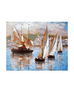 Картина по номерам БЕЛОСНЕЖКА Морская прогулка по Италии / 033-AB Белоснежка