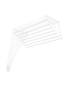 Сушилка для белья Comfort Alumin Group Потолочная 7 прутьев 220см Comfort alumin group