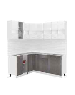 Кухонный гарнитур Кортекс-мебель Корнелия Экстра 1.5x1.9 без столешницы