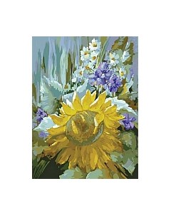 Картина по номерам БЕЛОСНЕЖКА Подсолнух / 3020-CS Белоснежка