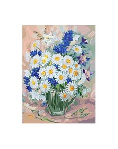 Картина по номерам БЕЛОСНЕЖКА Ромашки / 3057-CS Белоснежка