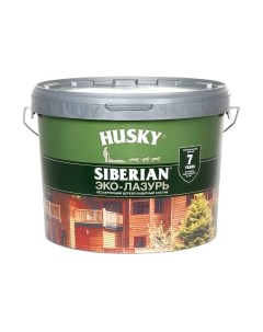 Лазурь для древесины Husky Siberian Эко-Лазурь Полуматовая Husky siberian