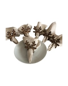 Набор сервировочных салфеток Рога оленя С кольцами Омурмебель