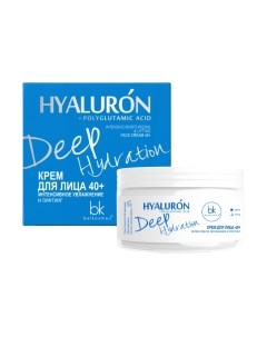 Крем для лица BelKosmex Hyaluron Deep Hydration Интенсивное увлажнение и лифтинг 40+ Belkosmex