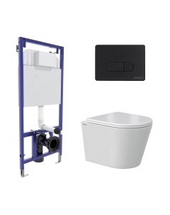 Унитаз подвесной с инсталляцией Berges Vita Rimless / 043376