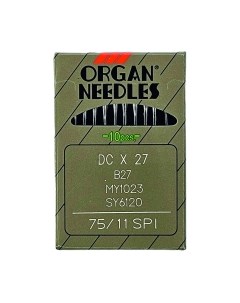 Набор игл для промышленной швейной машины Organ DCx27 75 SPI ORG-10