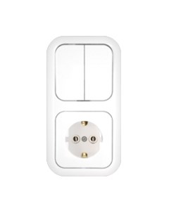 Блок выключатель+розетка Bylectrica Гармония 2В-РЦ-503