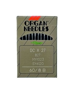 Набор игл для промышленной швейной машины Organ DCx27 60 B SUK ORG-10
