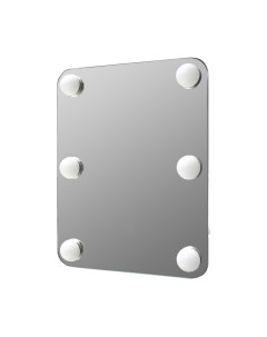 Зеркало косметическое Гримерное 6 ламп 33х43 Континент