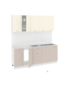 Кухонный гарнитур Кортекс-мебель Корнелия Лира 2.0 без столешницы