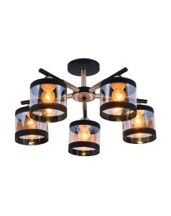 Потолочный светильник Mirastyle MX-1122B/5 BK+GOLD