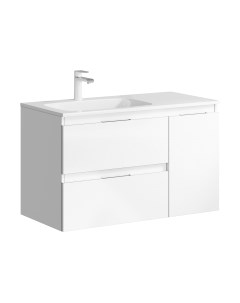 Тумба с умывальником Aqwella Malaga 90 L / ACC0109LW