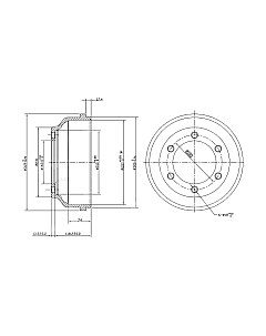 Тормозной барабан Patron PDR1068 Патрон