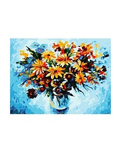 Картина по номерам БЕЛОСНЕЖКА Разноцветные ромашки / 3012-CS Белоснежка