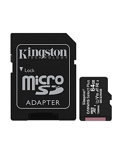 Карта памяти Kingston Canvas Select Plus microSDXC 64GB + адаптер (SDCS2/64GB)