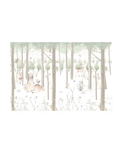 Фотообои листовые Vimala Звери в лесу