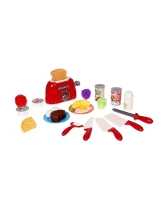 Тостер игрушечный Тостер с продуктами, посудой / 5500027 Лас играс
