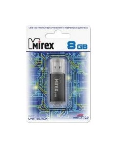USB flash накопитель Mirex Unit Black 8Gb / 13600-FMUUND08