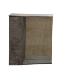 Шкаф с зеркалом для ванной Garda Soty4_700_PVС