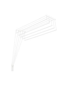 Сушилка для белья Comfort Alumin Group Euro Premium Потолочная 5 прутьев 300см Comfort alumin group