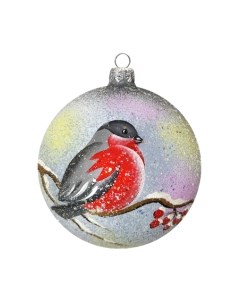 Шар новогодний Декарт Птичка Снегирь 8Ш0019