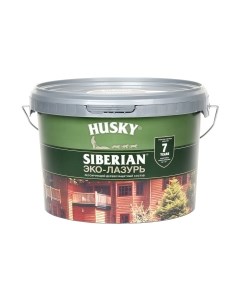 Лазурь для древесины Husky Siberian Эко-Лазурь Полуматовая Husky siberian