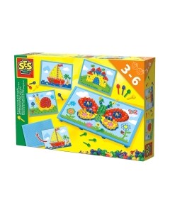 Развивающий игровой набор Мозаика с развивающими карточками / 14898 Ses creative